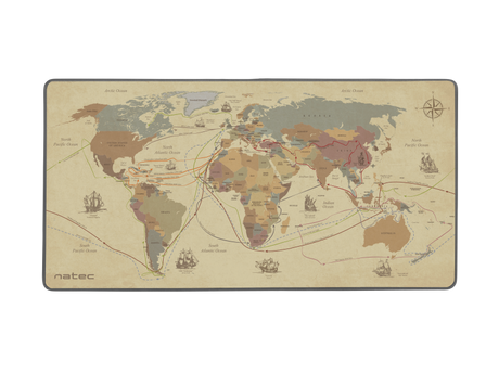 Mouspead Natec Discoveries Maxi, material cauciuc+textil, dimensiuni 800 x 400 x 3mm, multicolor
