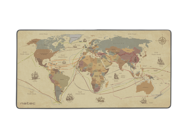 Mouspead Natec Discoveries Maxi, material cauciuc+textil, dimensiuni 800 x 400 x 3mm, multicolor