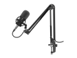 Microfon Genesis Radium 300 STUDIO XLR, tip electret condenser, model cardioid, suport fix, conectivitate Mini Jack 3.5 mm, XLR, , raspuns in frecventa 630 - 16000 Hz, sensibilitate -38 dB, lungime cablu 250 cm, negru