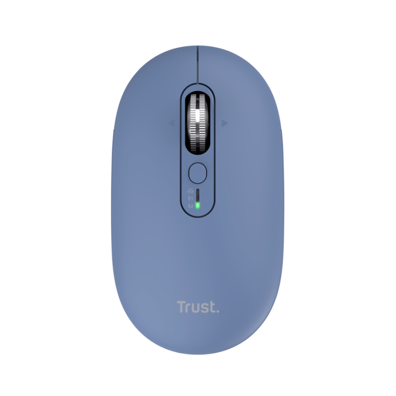 Mouse wireless Trust Seron Hyperscroll, 7 butoane, rezolutie maxima 3200 DPI, albastru