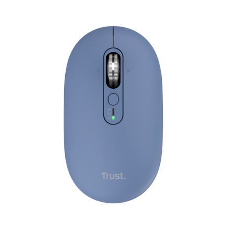 Mouse wireless Trust Seron Hyperscroll, 7 butoane, rezolutie maxima 3200 DPI, albastru