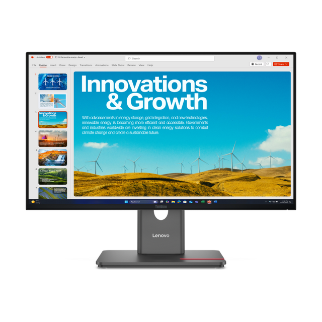 Monitor Consumer Lenovo ThinkVision P24QD-40, 23.8", 2560 x 1440 pixeli, Black, 2 ani Garantie
