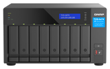 NAS QNAP H874 8-Bay, CPU Intel® Core™ i7 12-core 20-thread Processor, RAM 32GB (2x 16GB) DDR4 SODIMM (Max. 64GB), 8 x 2.5"/3.5" SATA 6Gbps + 2 x M.2 2280 NVMe HDD (neincluse),  LAN: 2 x 2.5GbE (2.5G/1G/100M/10M), Tower, Single PSU, 350W, garantie 3 ani