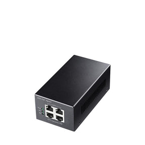 CUDY 2 Channel 30W Gigabit PoE+/PoE Injector, 2 x 30W Power Supply, 802.3at/802.3af Standard, Data and Power Carried over The Same Cable Up to 100 Meters, Metal Case