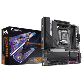 Placa de Baza GIGABYTE B650M AORUS ELITE AM5, 4x DDR5, 1x DP 1x HDMI, 2x PCIE 4.0 x16, 2x M.2, 4x SATA 6GB/s, mATX