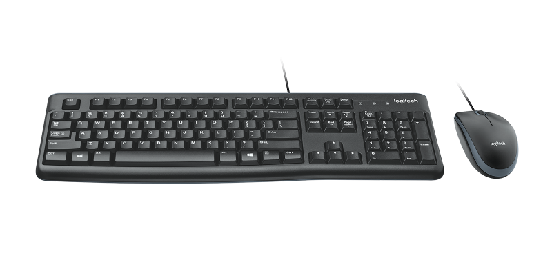 Tastatura LOGITECH Desktop MK120, USB, Negru