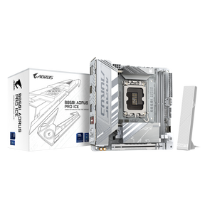 Placa de Baza GIGABYTE B860I AORUS PRO ICE LGA1851, 2x DDR5, 1x Intel Thunderbolt 1x DP 1x HDMI, 1x PCIE 5.0 x16, 2x M.2, 2x SATA 6GB/s, mini- ITX
