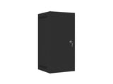 Dulap rack 10" perete 12U / 280x310 pentru auto-asamblare, cu ușă metalică, negru  (flat pack)