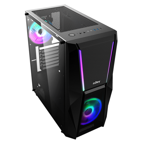 Carcasa nJoy Fort, Mid Tower NEGRU