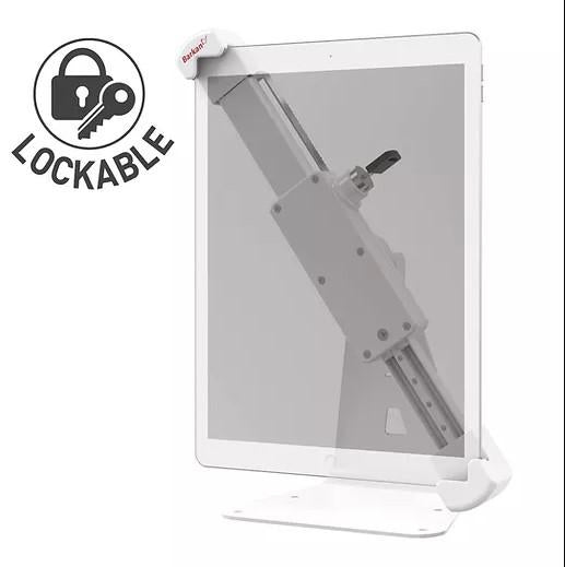 Stand tableta si telefon mobil Barkan T71HL, 7" - 14", Greutate maxima 1.4kg, Culoare: Alb.