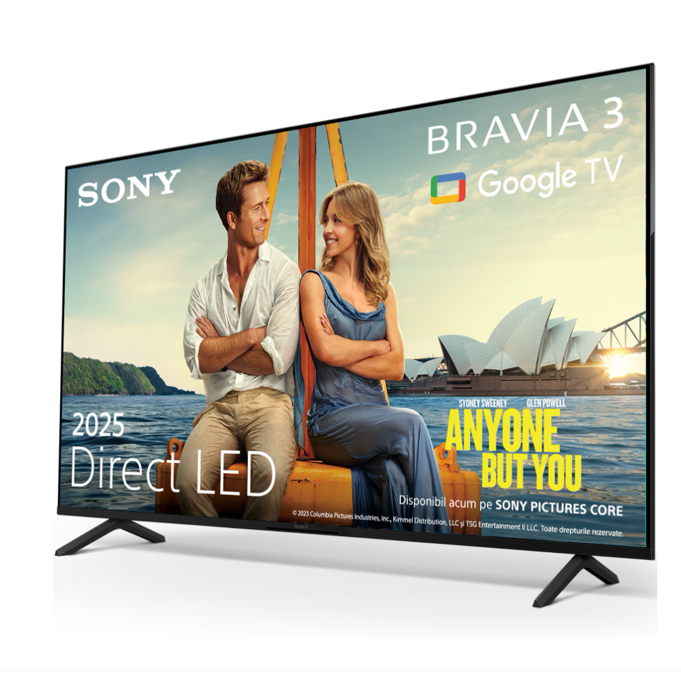 Televizor Sony BRAVIA 3 LED 75S39, 189 cm, Smart Google TV, 4K, Clasa E