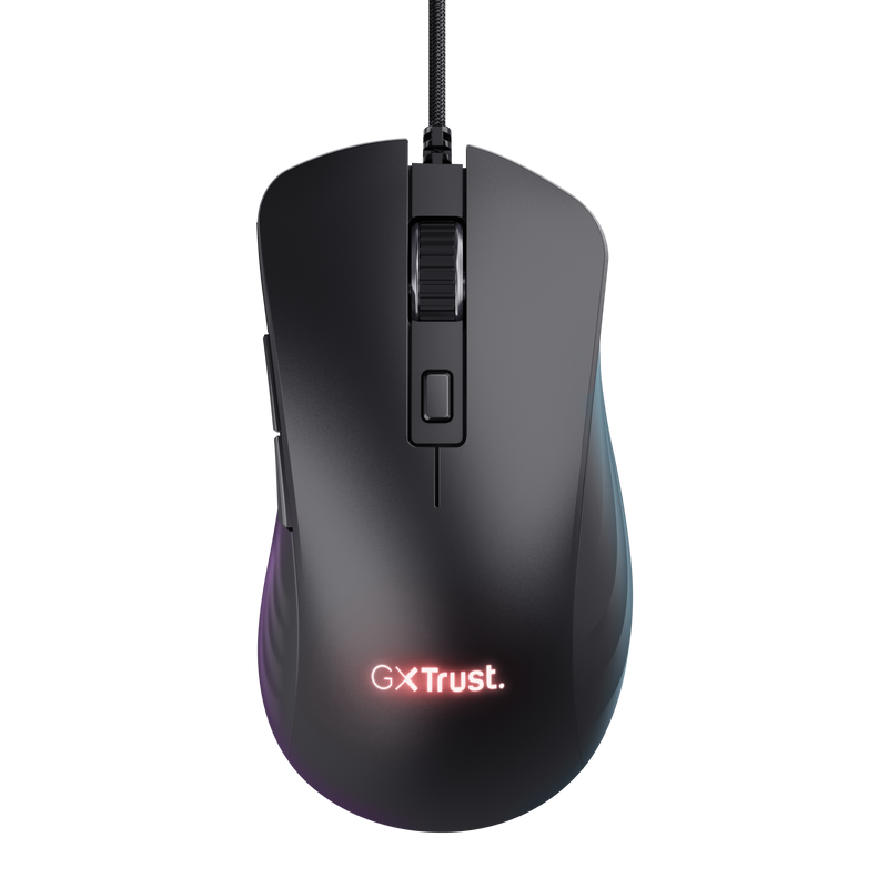 Mouse Trust GXT924 YBAR+ 25600 DPI, negru