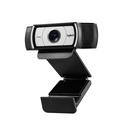 Camera web Logitech C930e HD 1080p, senzor CMOS, rezolutir video 1920 x 1080 pixeli, interfata USB 2.0, functii H.264/SVC video compression; Zoom 4X - 1080p Autofocus, negru