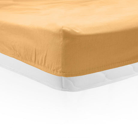 CEARCEAF PAT CU ELASTIC 90X200 CM GALBEN PAL