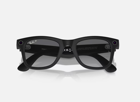 Ray-Ban Meta Wayfarer AI Glasses Matte Black/Polar Gradient Graphite