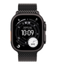 Apple Watch Ultra 3 GPS + Cellular 49mm Black Titanium Case with Black Titanium Milanese Loop - Medium