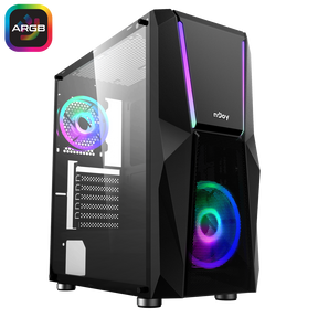 Carcasa nJoy Fort, Mid Tower NEGRU