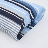 Lenjerie dubla,100% bumbac,4 piese, Azul