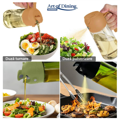 PULVERIZATOR ULEI/OTET 450ML, 2 IN 1, VERDE, ART OF DINING BY HEINNER