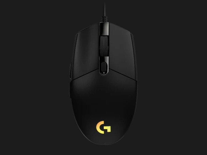 Logitech mouse cu fir G102 RGB, 6 butoane, 8000 dpi, senzor optic, USB, negru