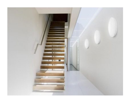 Plafoniera LED pentru exterior cu senzor de miscare Ledvance SURFACE SLIM ROUND 260, 26W, 2730 lm, lumina neutra (4000K), IP65/IK10,  Ø260x55mm, Alb