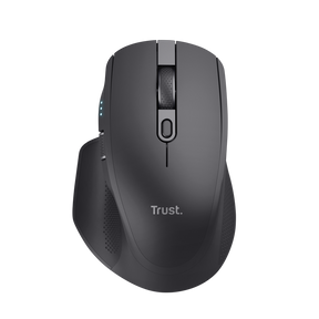 Mouse Trust Ozaa+, wireless RF 2.4GHz, bluetooth, conectivitate USB 1.1, 2.0, 3.0, rezolutie maxima 3200 DPI, negru