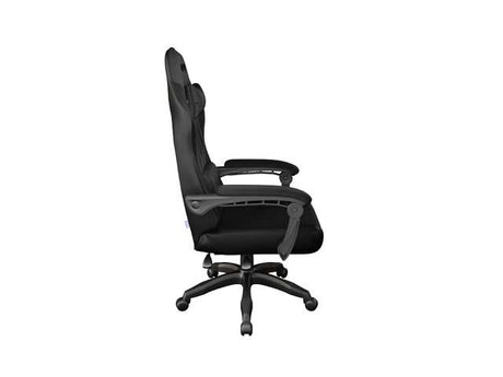 Scaun gaming FURY SHINAI S2, material piele ecologica+fabric, reglabil pe inaltime, greutate maxima suportata 120 kg, inaltime scaun reglabil 42 - 49 cm, spatar ajustabil 135°, dimensiuni roti 51mm, echipat cu piston cu gaz clasa 3, negru