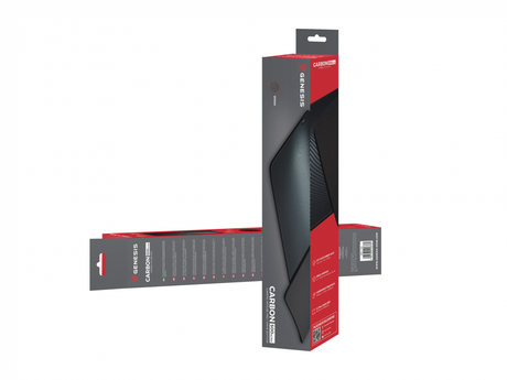 Mousepad Genesis Carbon 500 Maxi Ultra Wave, impermeabil, material cauciuc si textil, dimensiuni 1100x450x2.5 mm, negru/gri