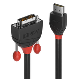 Cablu Lindy HDMI to DVI-D Cable, lungime 5m, rezolutie maxima 1920x1200@ 60Hz, latime de banda suportata 4.95 Gbps, negru