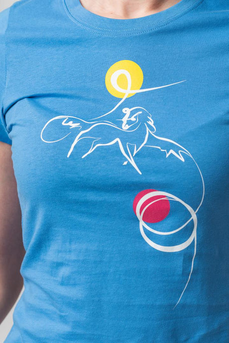 TSHIRT CASUAL F CAL PEGAS AZURE-S