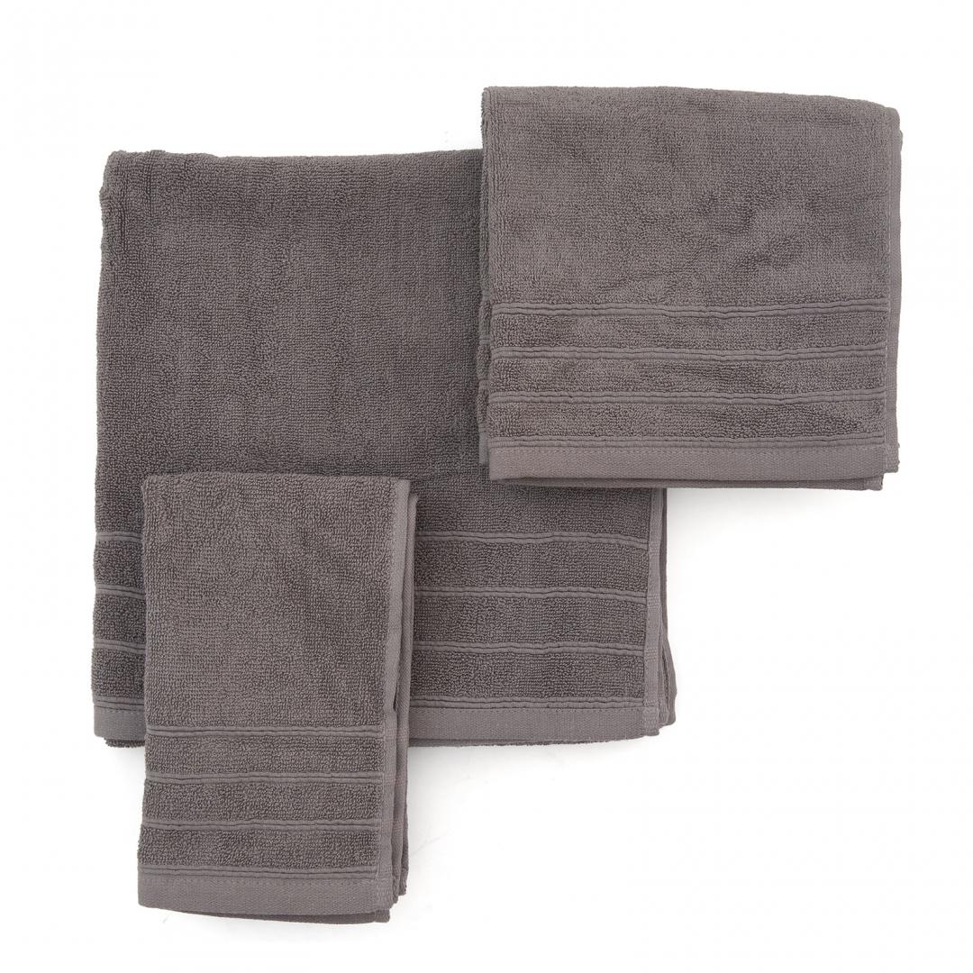 Prosop de baie Soft Grey, bumbac 500 gr, 30x50 cm