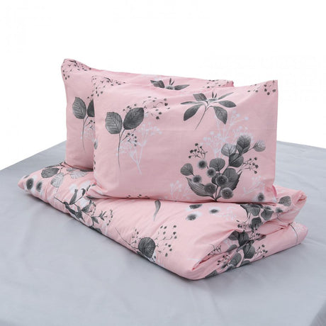 Lenjerie Dubla BBC 4 piese, 132TC - Rose