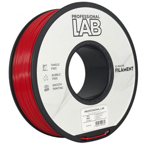 Filament 3D Proffesional Lab, Diamentru 1.75mm, Greutate: 1KG, Culoare: Rosu, Material: ABS+, Temperatura: 220-250c.