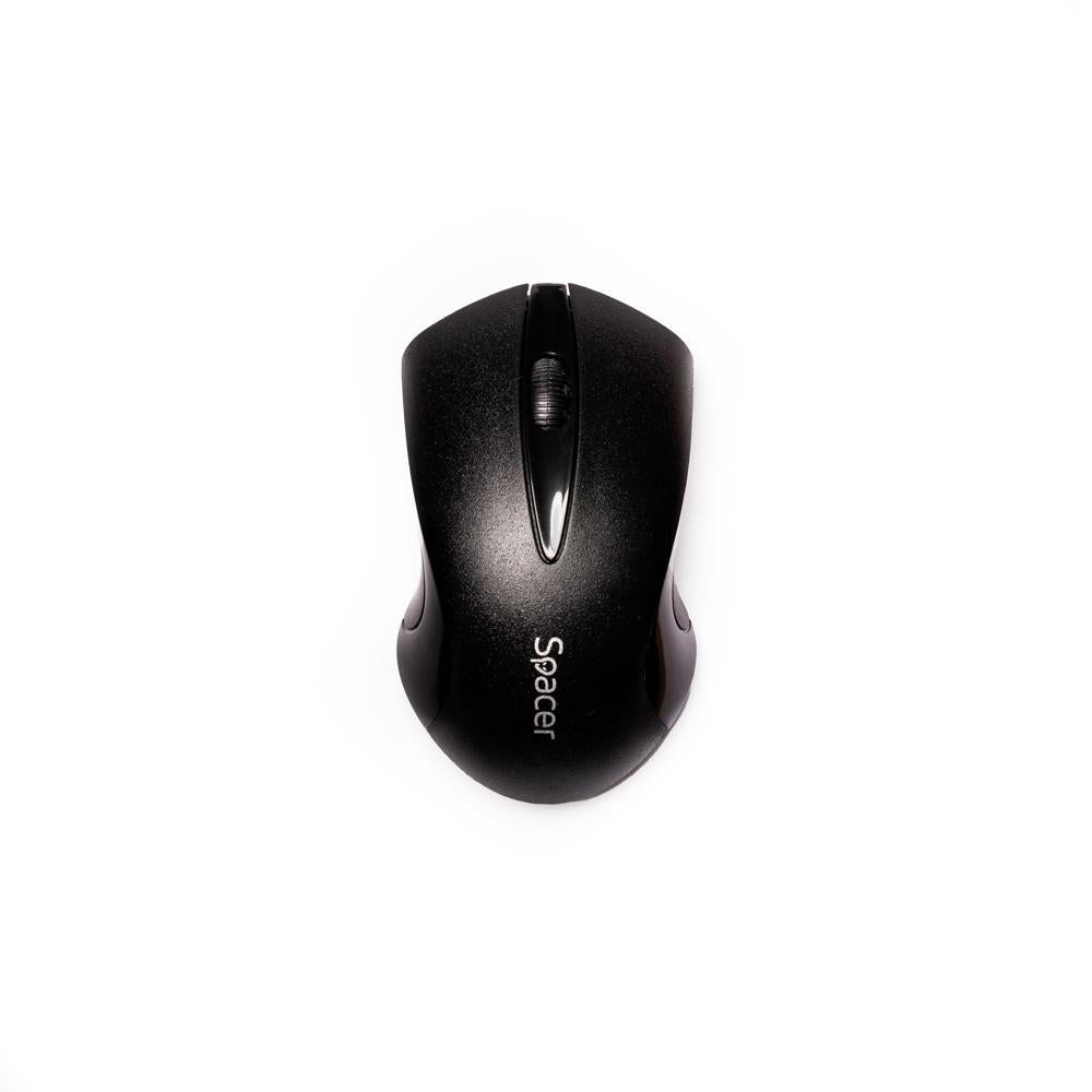 Mouse spacer SPMO-W12, wireless, 1000DPI, 3 butoane, functie auto sleep, negru