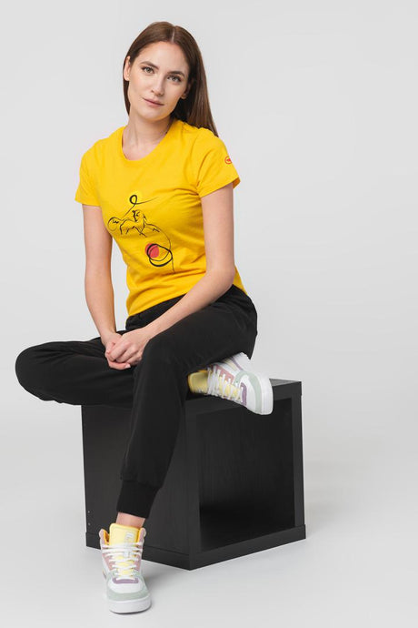 TSHIRT CASUAL F CAL PEGAS YELLOW-L