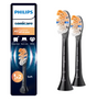 Rezerve PHILIPS Sonicare A3 Premium All in One HX9092/88, Pachet de 2 capete de periere standard, Sincronizarea modurilor BrushSync,  Negru, L x A x I (mm) 25.7x60x230.5