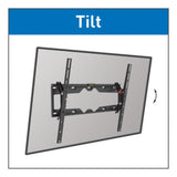 Suport TV de perete Barkan, pentru ecrane de pana la 13" - 65", greutate maxima suportata 36kg, distanta fata de perete 80mm - 205mm, VESA max. 400x400 mm, negru