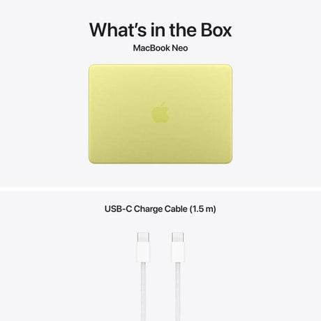 MacBook Neo 13" Retina/Apple A18 Pro (CPU 6-core, GPU 5-core, NeuralEngine16-core)/8GB/512GB - Touch ID - Citrus - INT KB (No Adapter) - 2026