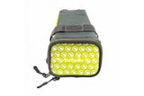 BORSETA SA PEGAS CU SEMNALZARE 30LED, CULOARE LED GALBEN ROSU, BATERIE LITIU REINCARCABILA 650MAH, 180X120X110MM, GRI GALBEN