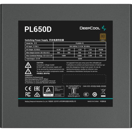 Sursa DEEPCOOL PL650D V2 650W 80 PLUS Bronze