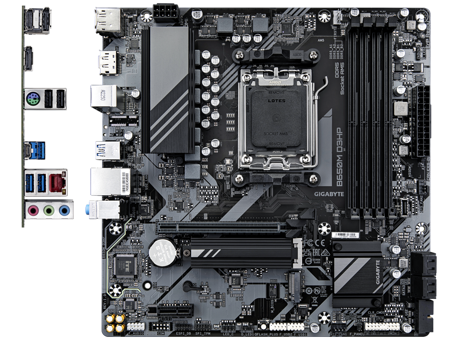 Placa de baza GIGABYTE B650M D3HP AMD B650 AM5