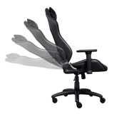 Scaun gaming Trust GXT 714 Ruya, greutate maxima suportata 150 kg, inaltime adjustabila scaun 10 cm, baza stea cu 5 roti, negru