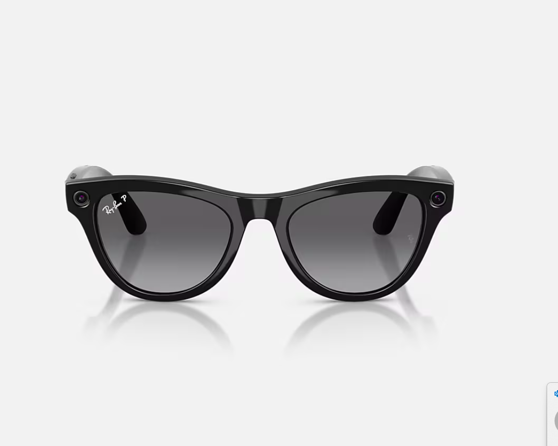 RayBan Meta SKYLER High Bridge Fit - Shinny Black - Graphite Gen2