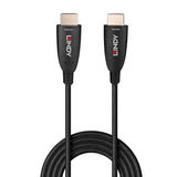 Cablu Lindy 10m Hybrid HDMI 8k60, latime de banda suportata 48Gbps, rezolutie maxima 7680x4320@60Hz 4:2:0 10bit, 3840x2160@120Hz 4:4:4 10bit