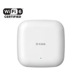 Access point AX1800 wi-fi 6 D-link, DAP-X2810, Nuclias Connect, Up to 1800 Mbps (2.4 GHz + 5 GHz), Two Internal Antennas, 1 x LAN 10/100/1000, MU-MIMO.
