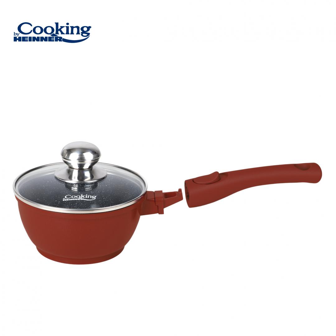 CASEROLA ALUMINIU+CAPAC 16x8CM, 1.3 L, CALABRIA, COOKING BY HEINNER