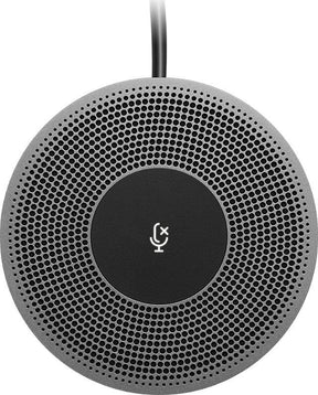 Microfon conferinta Logitech pt. MeetUp, dimensiuni 13.4 mm x 83 mm x 83 mm, cablu  6m, negru/gri