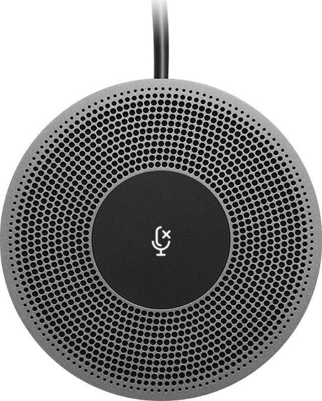 Microfon conferinta Logitech pt. MeetUp, dimensiuni 13.4 mm x 83 mm x 83 mm, cablu  6m, negru/gri