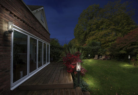 Aplica pentru exterior Ledvance ENDURA Classic Amber Wall, 1xE27, max. 12W LED, IP44, 116x295x115 mm, aluminiu/policarbonat, Gri inchis