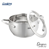 CRATITA INOX+CAPAC 16X9 CM, 1.8L, NICOLAI TAND, ORIGINI, COOKING BY HEINNER